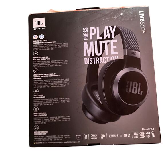JBL Live 660NC Wireless Over-Ear Noise Cancelling Headphones - Picture 3 of 3